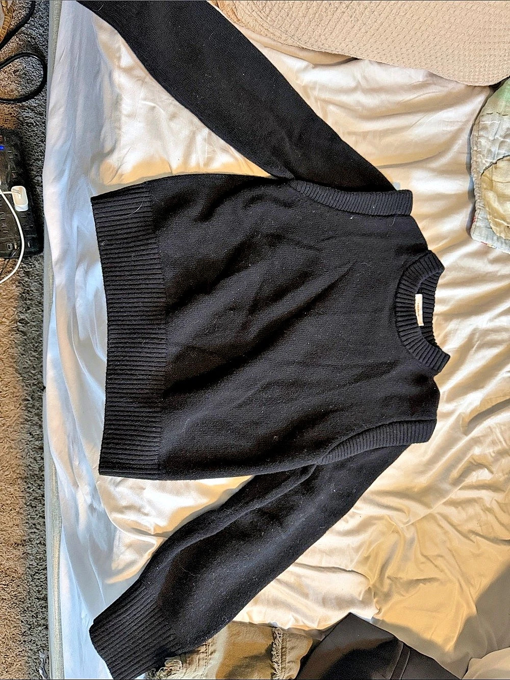 Paris atelier Black Crew Neck Sweater